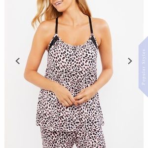 NWOT Jessica Simpson Nursing Maternity Pajama Set